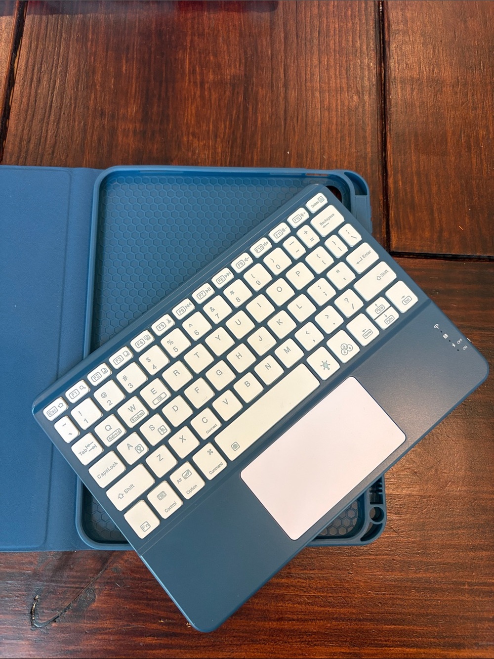 Blue Tablet Folio Case - Compatible Tablet Cover - Picture 2 of 4